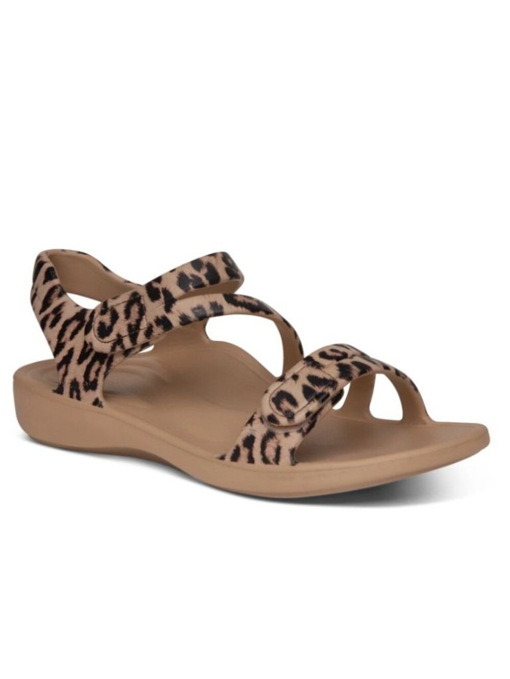 Aetrex Women's Jillian Sport Sandal in Leopard